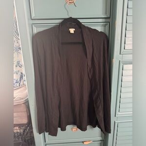 J crew lightweight black cardigan
